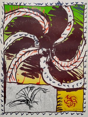 Pierre Alechinsky - Predateur, litho + ets (netjes ingelijst) kopen? Bied vanaf 850!