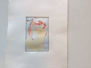 Ada Breedveld - Vrijheid, 2 Dames en 3 Tulpen, Opgetilde Dame kopen? Bied vanaf 75!