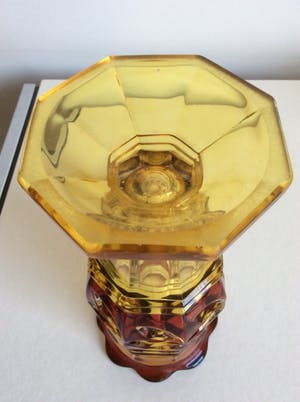 Val-Saint-Lambert - Art Deco uranium glazen vaas kopen? Bied vanaf 89!