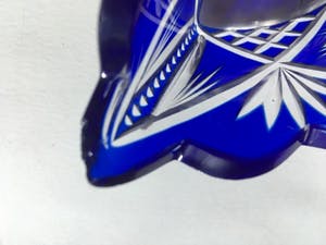 Niet of onleesbaar gesigneerd - Boheems kobaltblauw glasobject kopen? Bied vanaf 1!