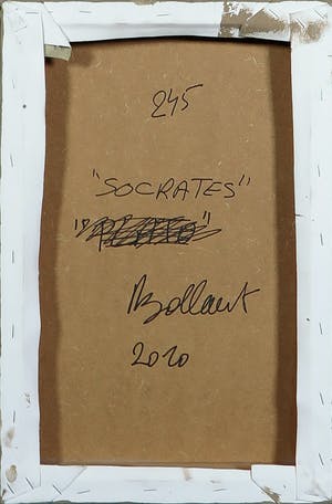 Jan Bollaert - Acryl op Doek, Socrates kopen? Bied vanaf 1!