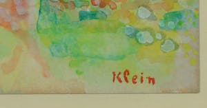 Frits Klein - Aquarel, Z.T. Landschap met twee paarden - Ingelijst kopen? Bied vanaf 120!