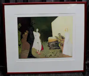 Constant - Ingelijste ets/aquatint: Plaisir et tristesse de l'amour - 1979 (nette lijst!) kopen? Bied vanaf 1250!