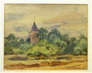 Jelle Troelstra - BERGENSE SCHOOL - Aquarel jaren 30 kopen? Bied vanaf 120!
