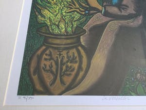 Pjeroo Roobjee - De Verteller | Zeefdruk - ingelijst kopen? Bied vanaf 40!