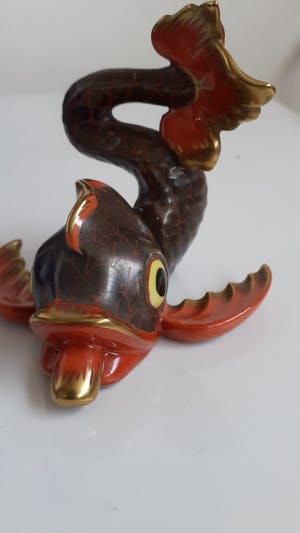 Porseleinfabriek Herend - Koi Fish Fishnet handpainted nr. 4 ( P84) kopen? Bied vanaf 35!