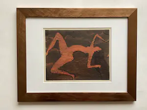 Mark Visione - Swim - kleuren ets - ingelijst kopen? Bied vanaf 65!