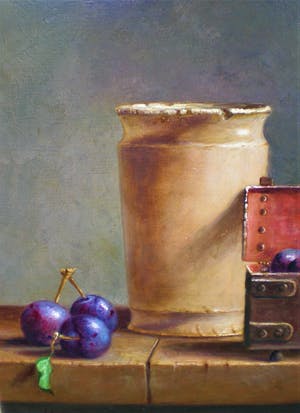 Hans Habraken - Pot en kistje pruimen kopen? Bied vanaf 625!