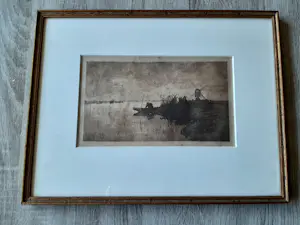 Jan Sirks - Ets, Visser in de polder, kopen? Bied vanaf 35!