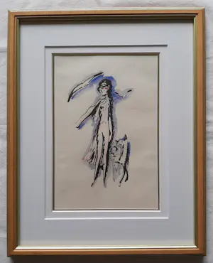 Kees van Dongen - pochoir - Dame met hond kaufen? Bieten Sie von 300!