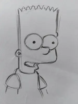 Matt Groening - originele productietekening The Simpsons, Bart, ingelijst + Certificaat kaufen? Bieten Sie von 95!
