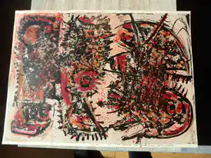 Jan Meijer - Cinco griffie 8e proefdruk voor vriend Sandbergen verkocht voor € 30!