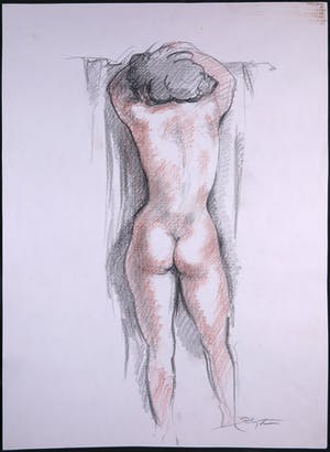 Jan Sluijters (jr.) - Potloodtekening, Poserend naakt kopen? Bied vanaf 1!