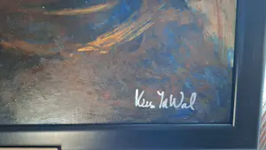 Kees van de Wal - Stilleven" - Groot werk op hout in baklijst - 106 x 76 cm kopen? Bied vanaf 450!