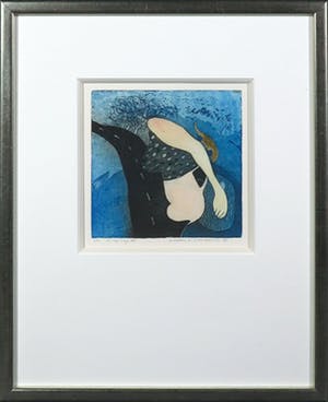 Michel van Overbeeke - Kleurenets met bladgoud, On my way III - Ingelijst kopen? Bied vanaf 20!