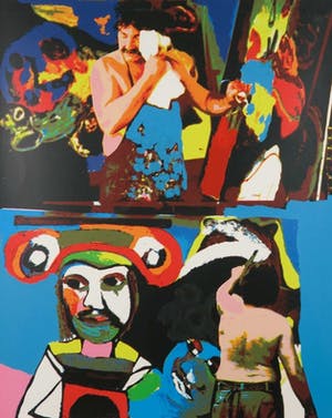 AcheterKarel Appel - 'Thursday', gesigneerd, gedateerd '77 + oplage XIL/XL, screen printing.? Enchérissez de 1!