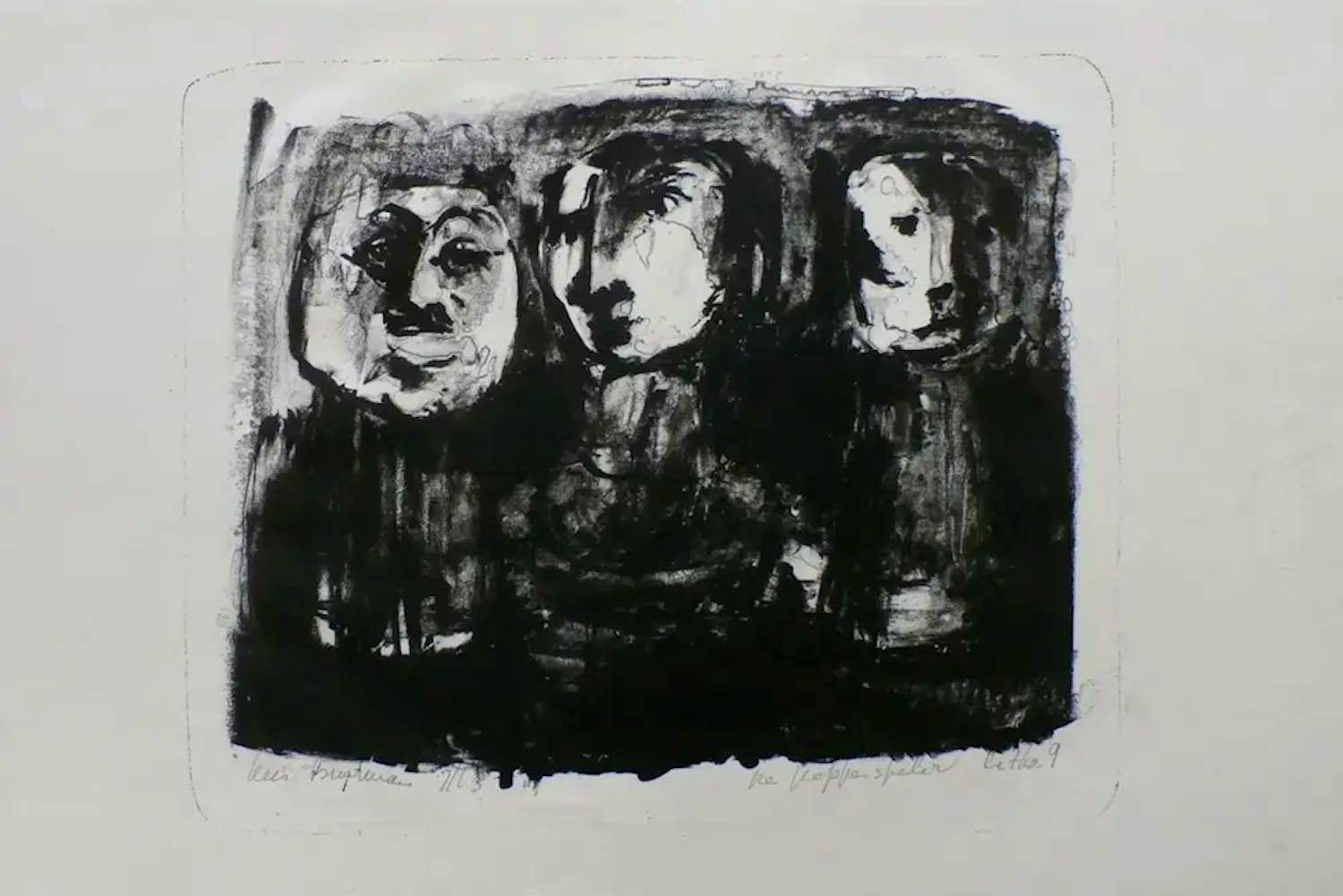 Buy Kees Buurman - Litho: De poppenspeler - 1963? Bid from 39!