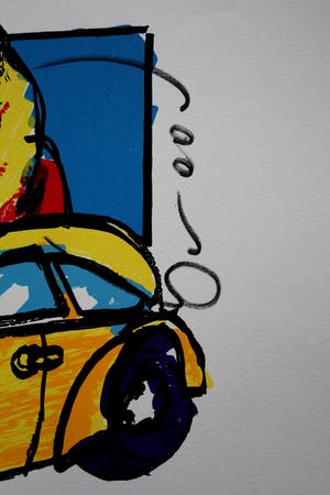 Herman Brood - Zeefdruk: Volkswagen Beetle kopen? Bied vanaf 295!