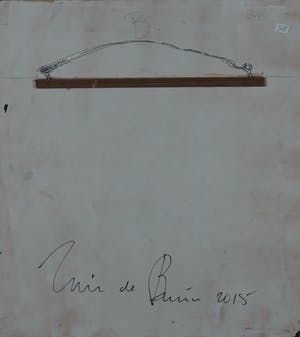 Wim de Bruin - Acryl met krijt op hardboard, Licht tussen de bomen (met ophangsysteem) kopen? Bied vanaf 1!