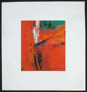 Nico Molenkamp - Zeefdruk, Abstracte compositie kopen? Bied vanaf 1!