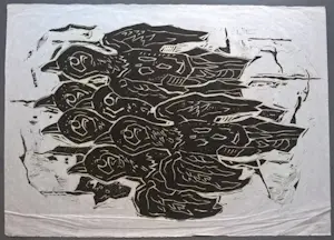 Peter Alma - gesigneerde linoleumsnede kopen? Bied vanaf 55!