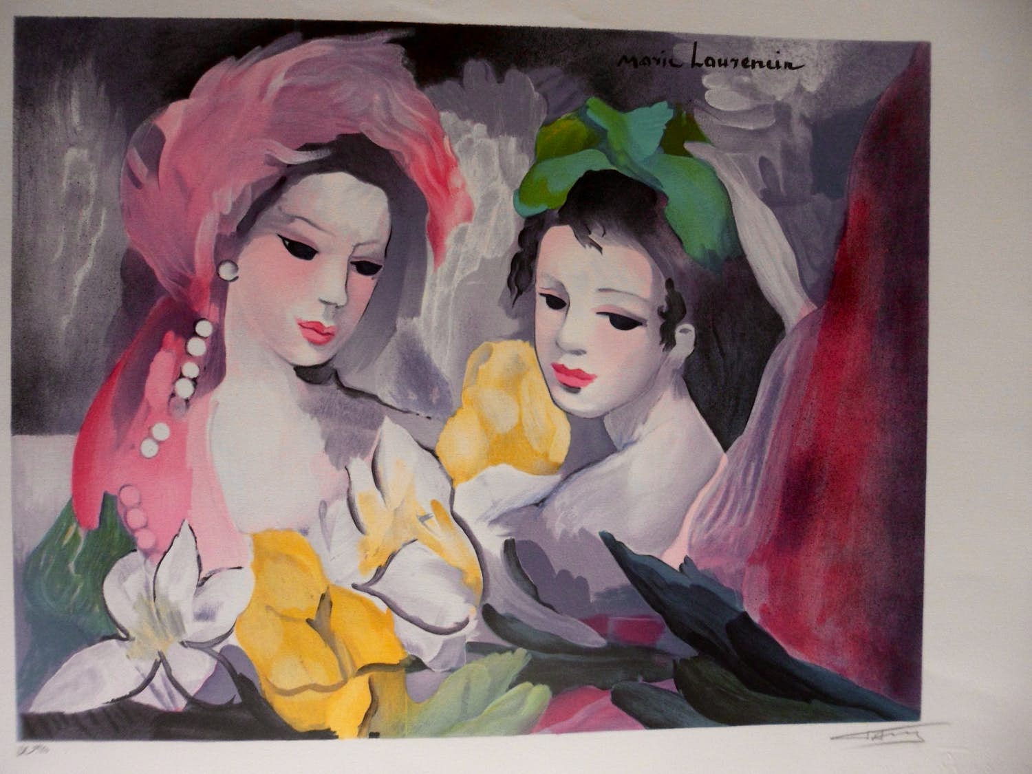 Marie Laurencin - Litho. Titel. DEUX VROUWEN / TWEE VROUWEN verkocht voor € 40!