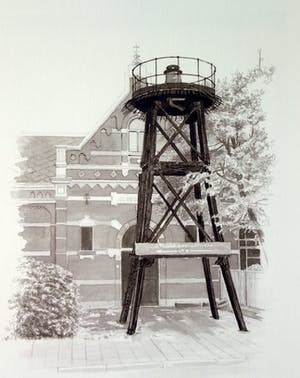 Frans Room - Lot van 15 originele tekeningen - Bakens en boeien Zuid Holland kopen? Bied vanaf 150!