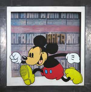 Jan Bollaert - Gemengde techniek op board, From Russia - Ingelijst (Zeer Groot) verkocht voor € 100!