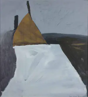 Jan Martens - Acryl op paneel, Zonder titel - Ingelijst kopen? Bied vanaf 40!