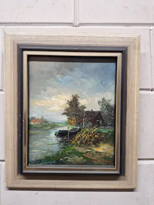 Gerardus Johannes Ernens - Hollands Polder Landschap kopen? Bied vanaf 75!