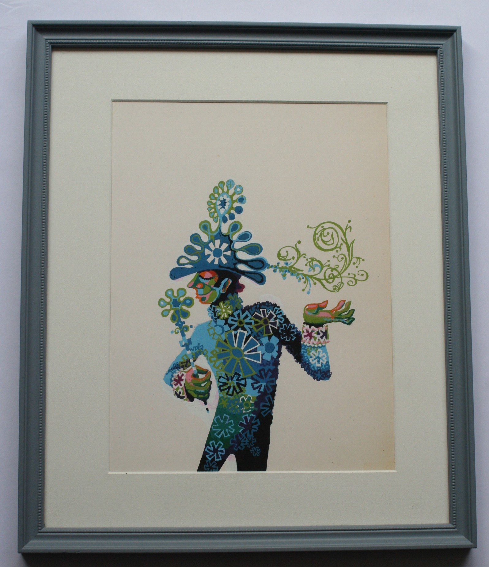 Karel Timmerman - Sprookjes figuur - acryl op karton  verkocht voor € 20!
