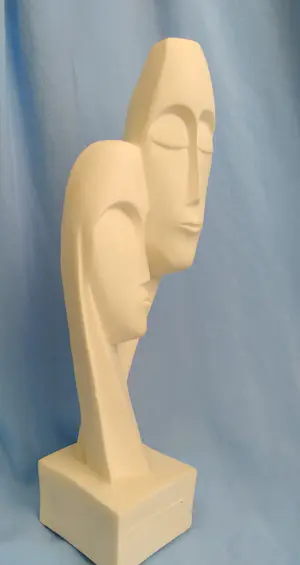 Niet of onleesbaar gesigneerd - Ontroerend beeld van toewijding, albast kopen? Bied vanaf 1!