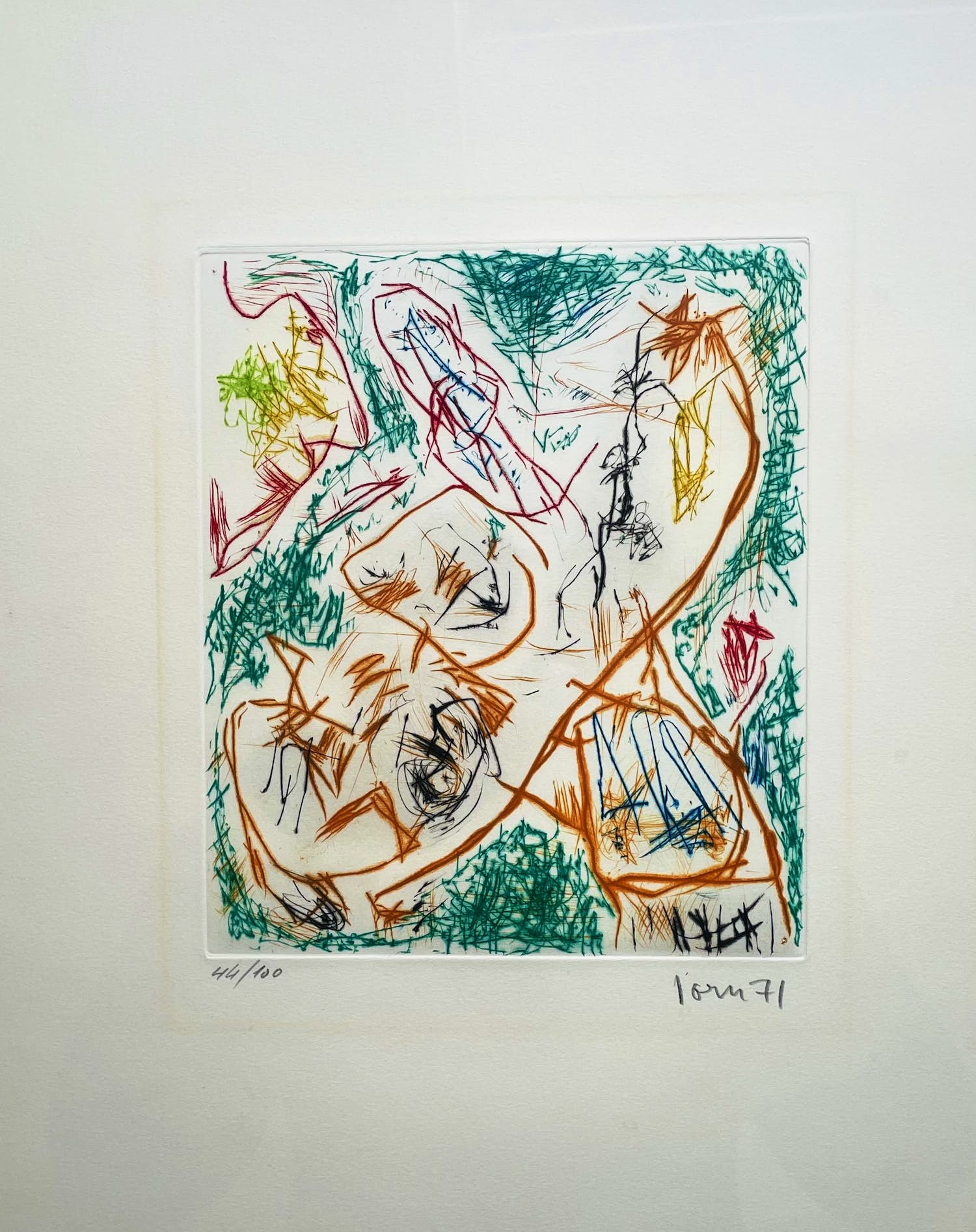 Asger Jorn - Tarotaumagie Offusquée verkocht voor € 366!