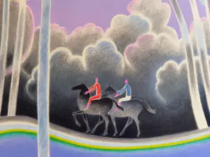 Albert Zavaro - Lithographie originale "Promenade en forêt" kopen? Bied vanaf 65!