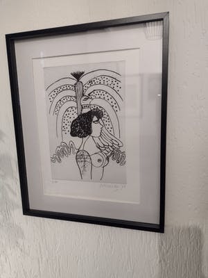 Corneille - Femme nue, oiseau, chat et arbre kopen? Bied vanaf 150!