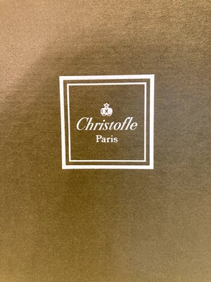 Maison Christofle - 6 assiettes de présentation en porcelaine gris marbre Spécial Lave-vaisselle kopen? Bied vanaf 200!