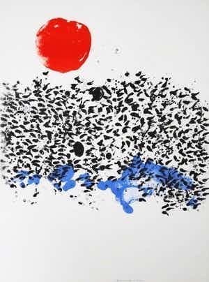 Jef Diederen - Litho, Zonder titel verkocht voor € 10!