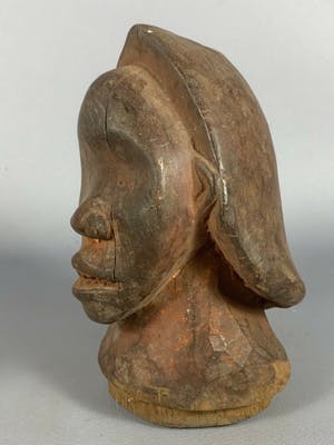 Fang - 200438 - Tribal used African head from the Fang - Gabon. kopen? Bied vanaf 25!