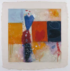 Alexander Vogels - Zeefdruk, Zonder titel - Ingelijst kopen? Bied vanaf 1!