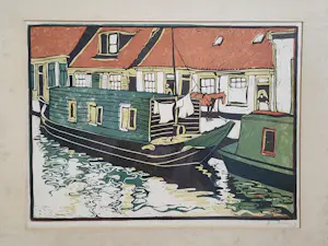 Cees Bolding - Woonboot aan de kade. kopen? Bied vanaf 49!