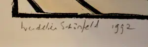 AcheterWendelien Schonfeld - 4 linosnedes: Dartspelers - 1992? Enchérissez de 299!