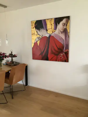 Louis Nagelkerke - Twee vrouwen in kimono. kopen? Bied vanaf 750!