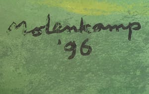 Nico Molenkamp - Vlucht - Zeefdruk - 60/90 - Handgesigneerd - Ingelijst kopen? Bied vanaf 20!