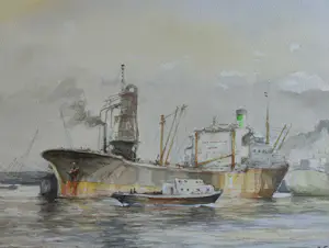 Jan Schaeffer - Rotterdamse haven met graanelevator kopen? Bied vanaf 75!