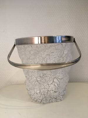 WMF - Frosted glas, verzilverde ijsemmer kopen? Bied vanaf 45!