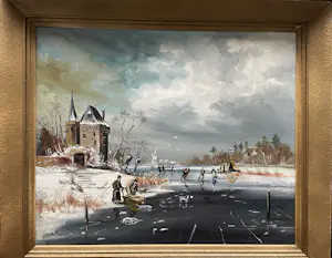 Henk Poeder - Winter in Holland kopen? Bied vanaf 120!