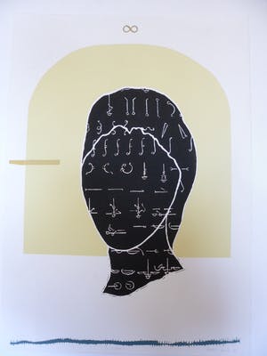 Evelyn Jansen - Zeefdruk. Titel, "Innen Leben". kopen? Bied vanaf 25!