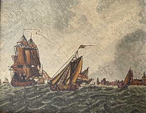 Niet of onleesbaar gesigneerd - Hollandse school - zee kopen? Bied vanaf 1!