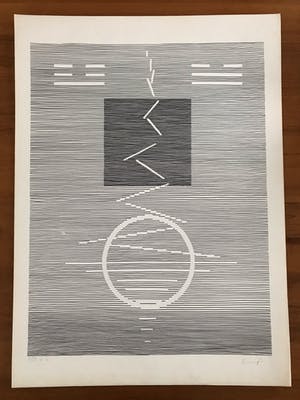 Michel Seuphor - Gesigneerde zeefdruk - 1984 - HC kopen? Bied vanaf 75!