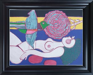 Corneille - Litho: 'La Femme Rose' a la Plage' - ingelijst kopen? Bied vanaf 465!